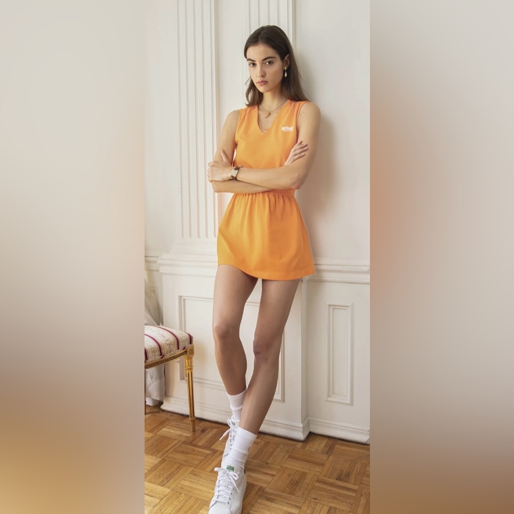 Sporty & Rich x Prince Collab Orange Athletic / Tennis dress